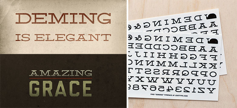 Perfect web typography with slab-serifs deming