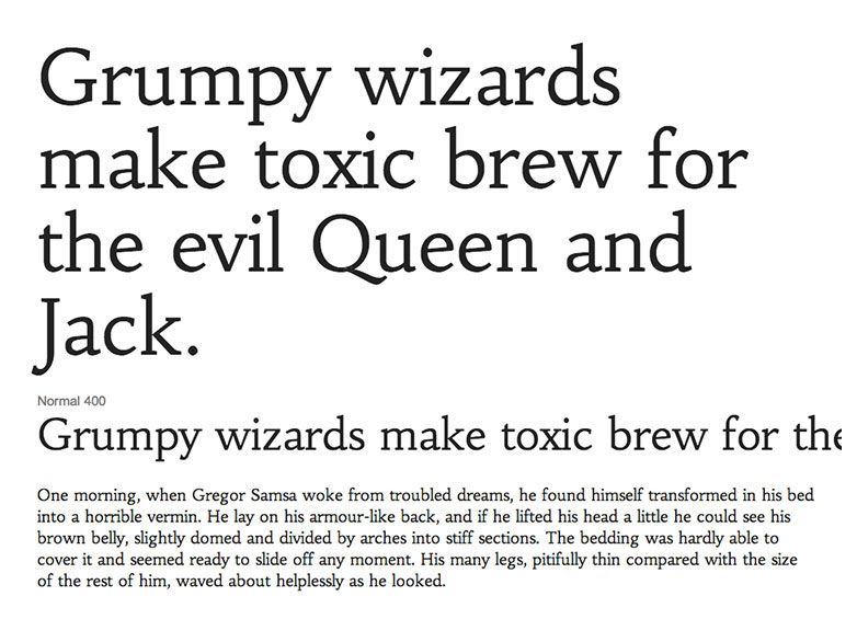 Perfect web typography with slab-serifs habibi