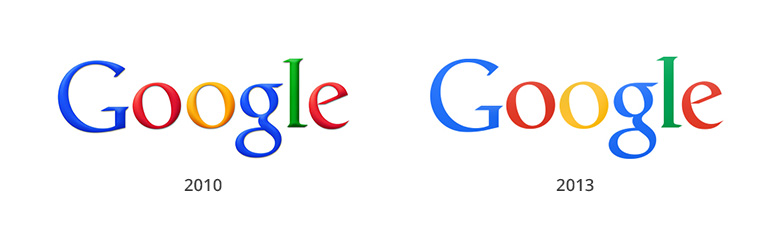 Google gets flattened google_logo