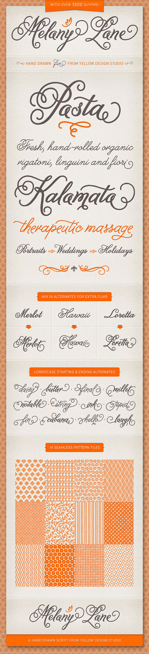 Deal of the Week: Melany Lane Font Family melany