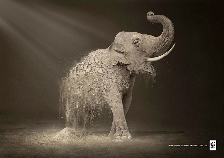 25 inspiring not-for-profit ads 9.-wwf_elephant