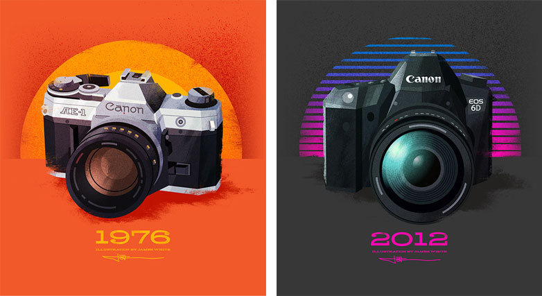 The potential of personal projects Signalnoise camera illustrations