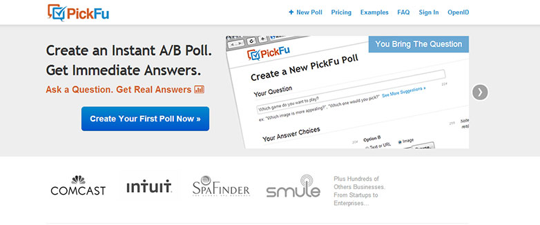 30 essential UX tools 16-pickfu