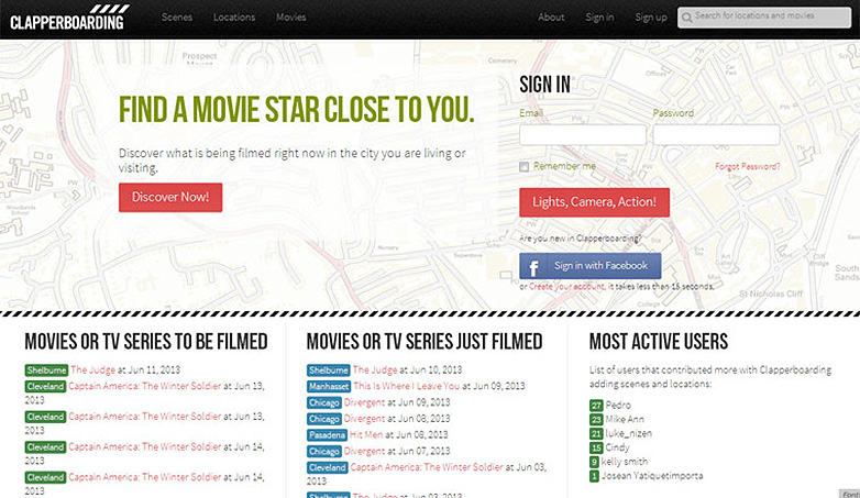 More is less: Not so minimal, minimalist websites clapperboarding
