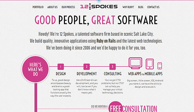More is less: Not so minimal, minimalist websites 12spokes