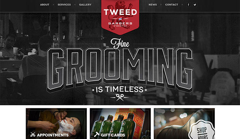 More is less: Not so minimal, minimalist websites tweedbarbers