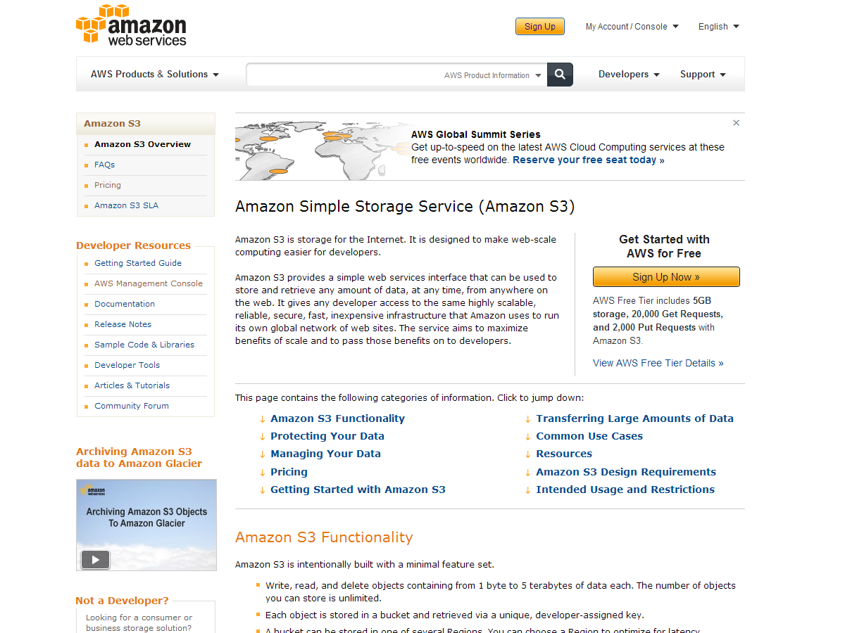 How to take WordPress to the cloud with Amazon S3 & CloudFront amazon_s3_homepage