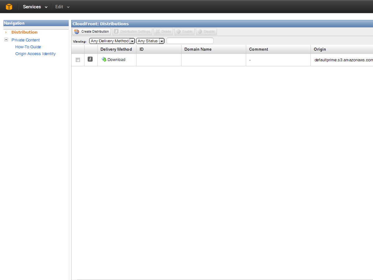 How to take WordPress to the cloud with Amazon S3 & CloudFront amazon_cloudfront_console_dashboard