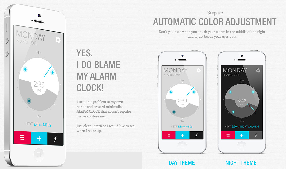 20 beautifully designed smartphone apps alarmclock