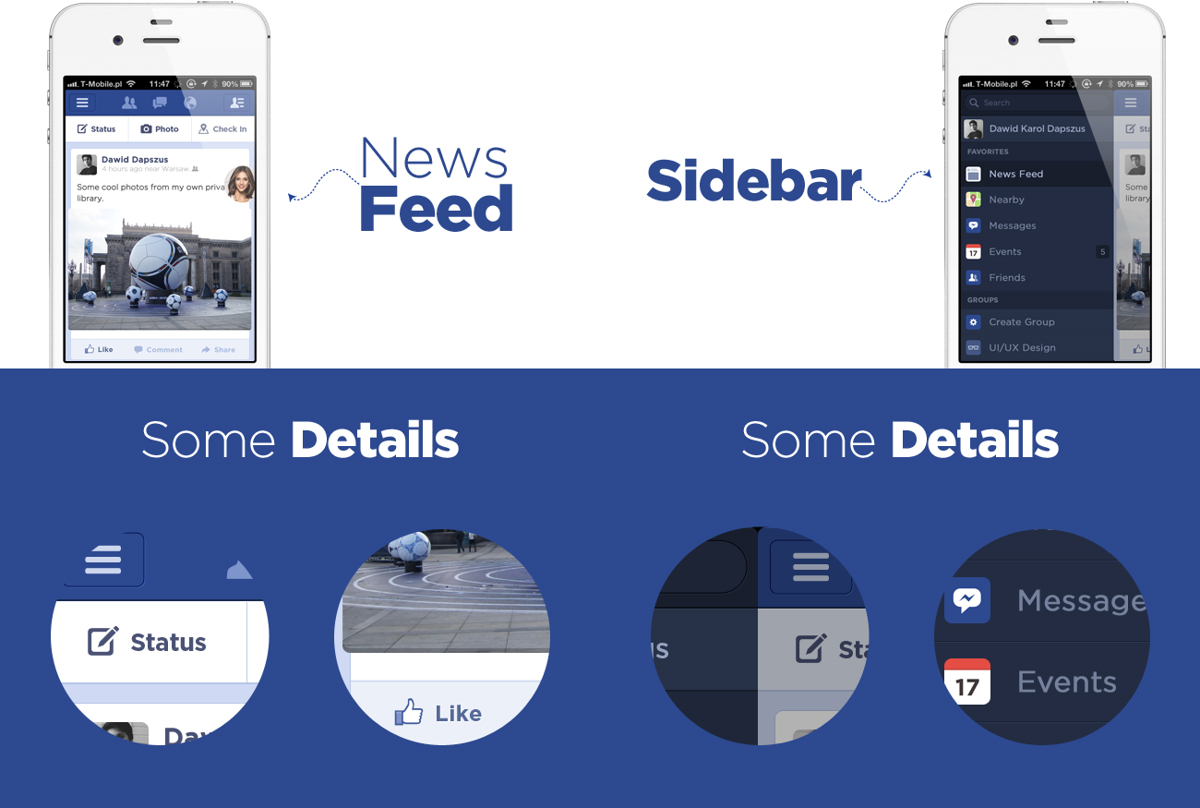 20 beautifully designed smartphone apps facebook
