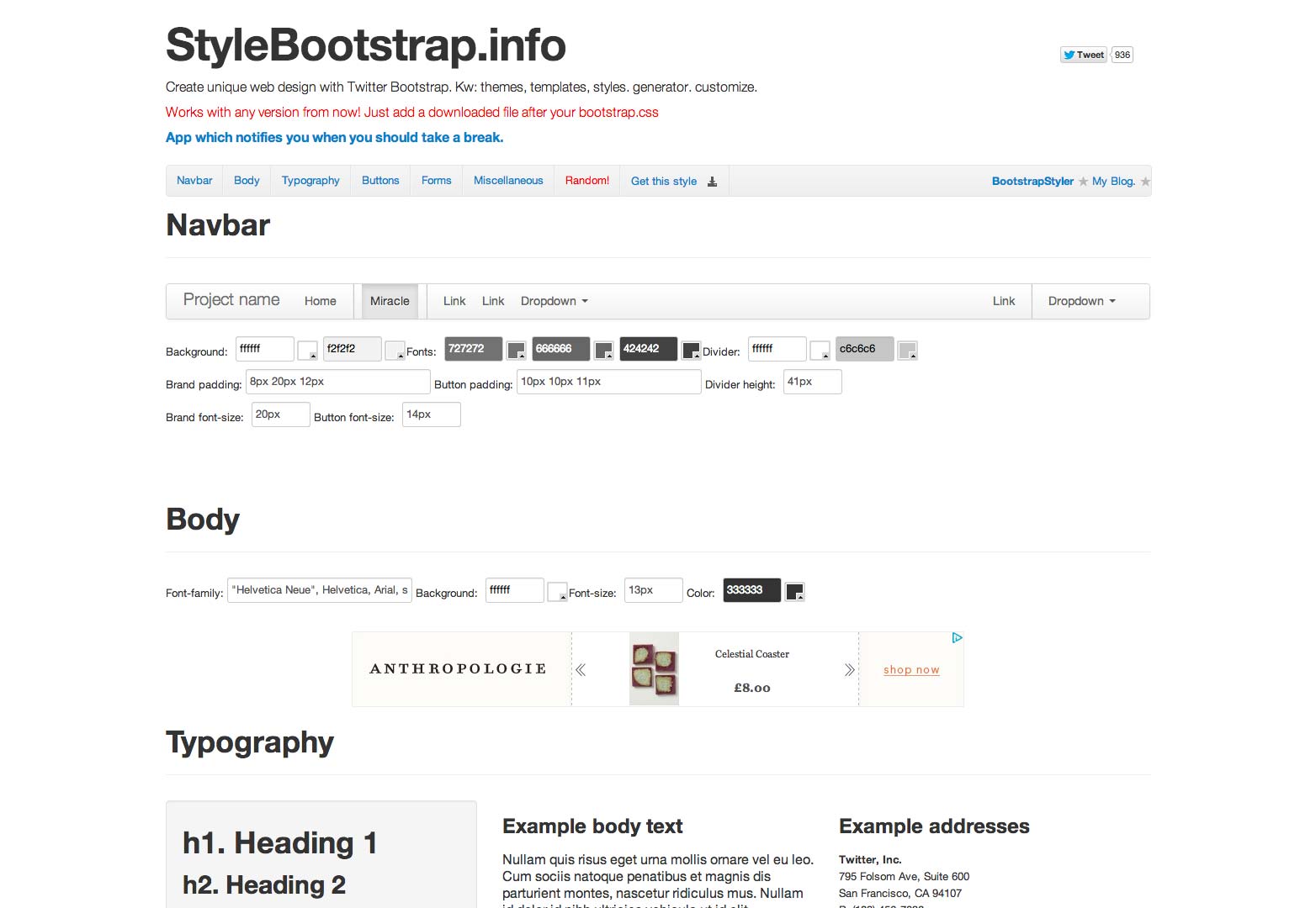 How to modify Bootstrap simply and effectively stylebootstrap