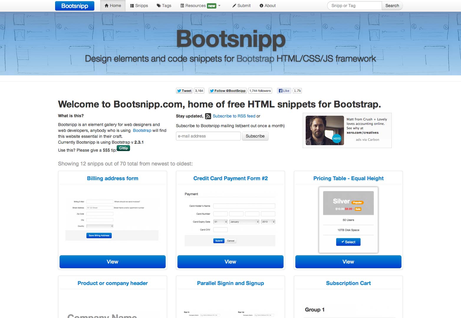 How to modify Bootstrap simply and effectively bootsnipp