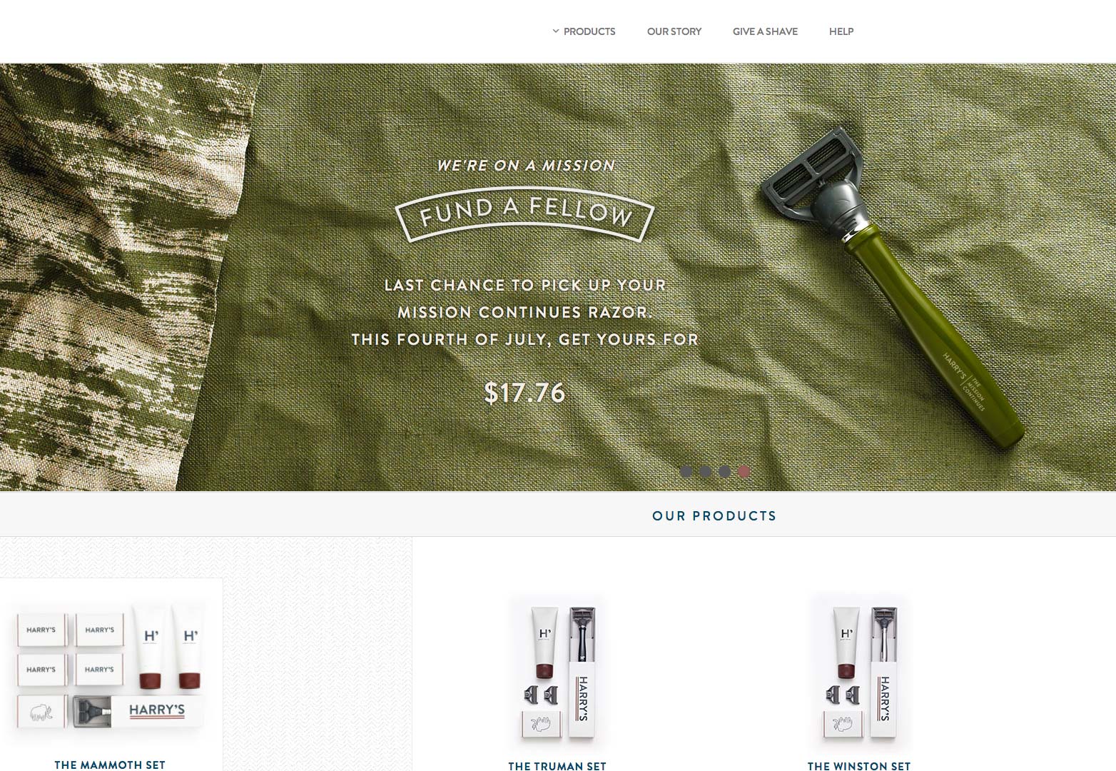 15 web sites with excellent UX 009_harrys