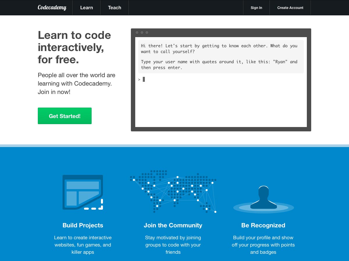 20+ resources for learning web design & development Codecademy
