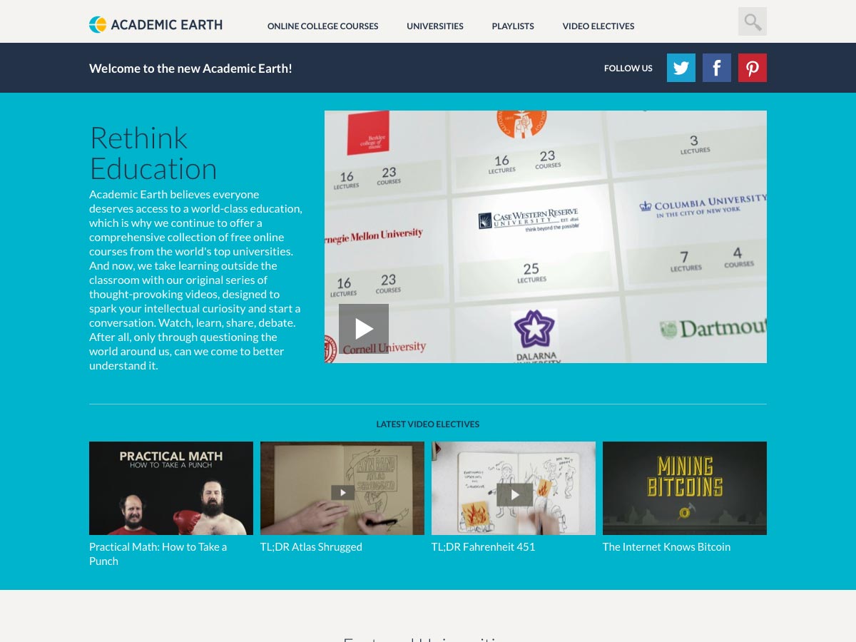 20+ resources for learning web design & development Academic Earth