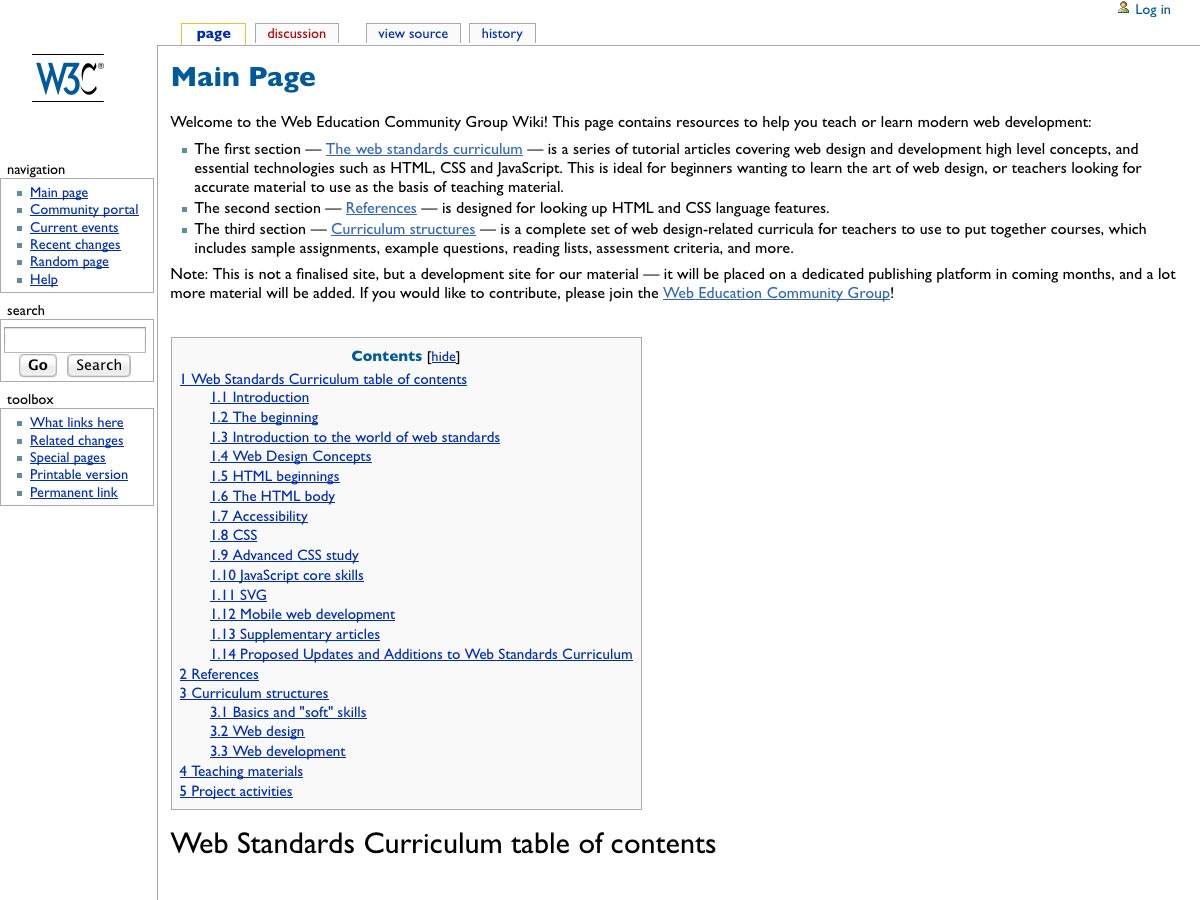 20+ resources for learning web design & development Web Standards Curriculum