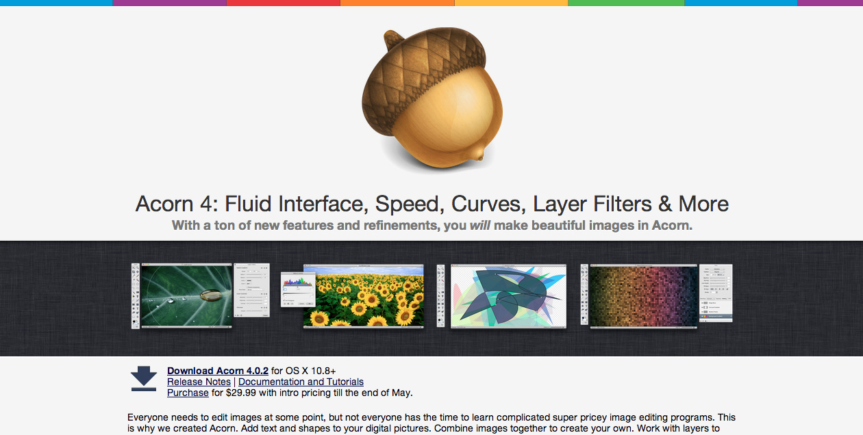 Acorn 4, a great Mac OS X image editor, built for humans. copy Acorn 4 a great Mac OS X image editor built for humans. copy