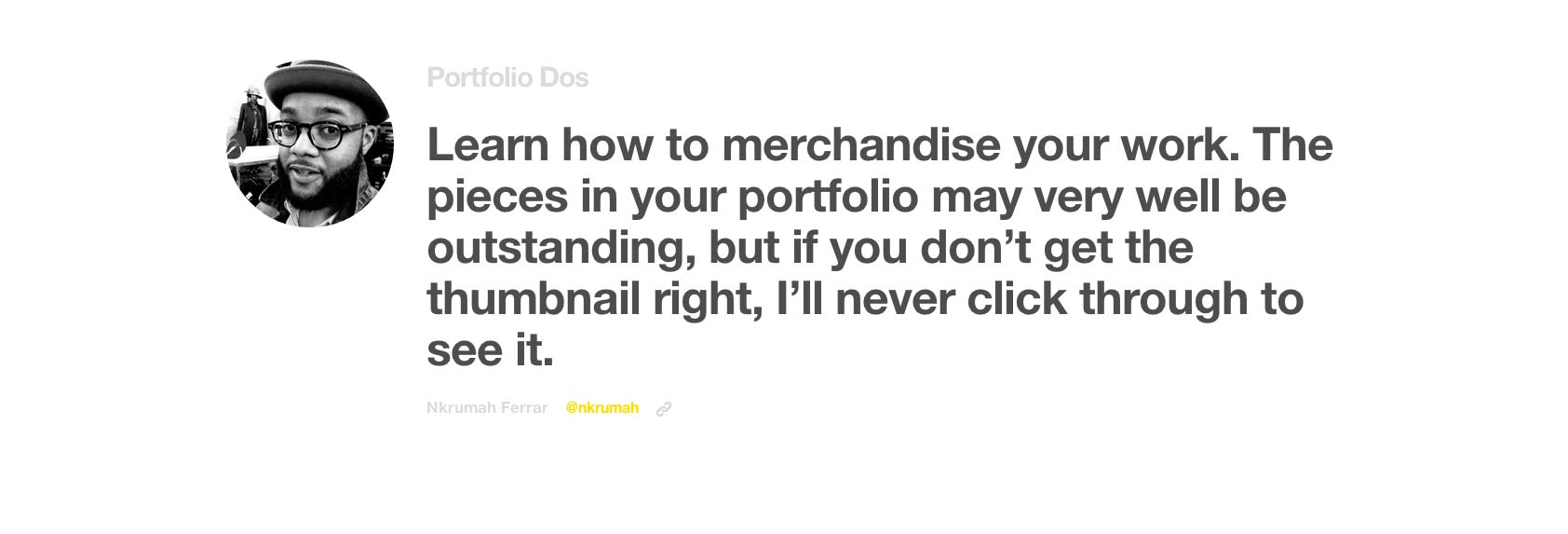 Want to be a designer? Learn the secret handshake nkrumah_ferrar