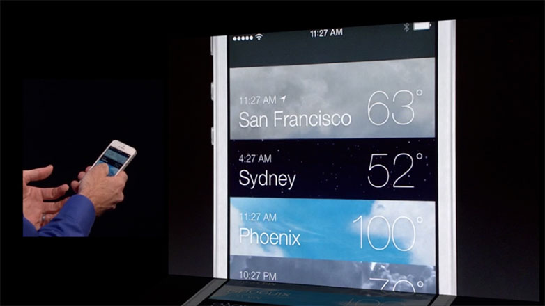 Apple hits and misses with iOS7 at WWDC weather2