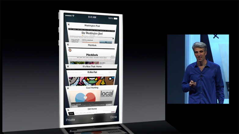 Apple hits and misses with iOS7 at WWDC safari-tabs