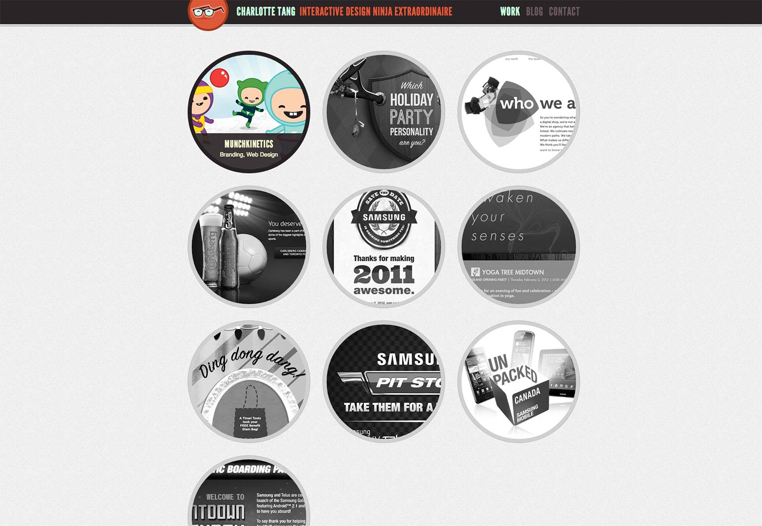 Perfection in a portfolio; a web design showcase charlottetang