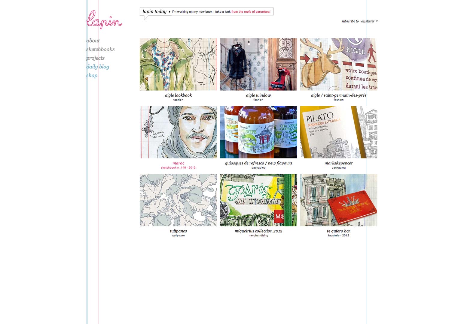 Perfection in a portfolio; a web design showcase lapin