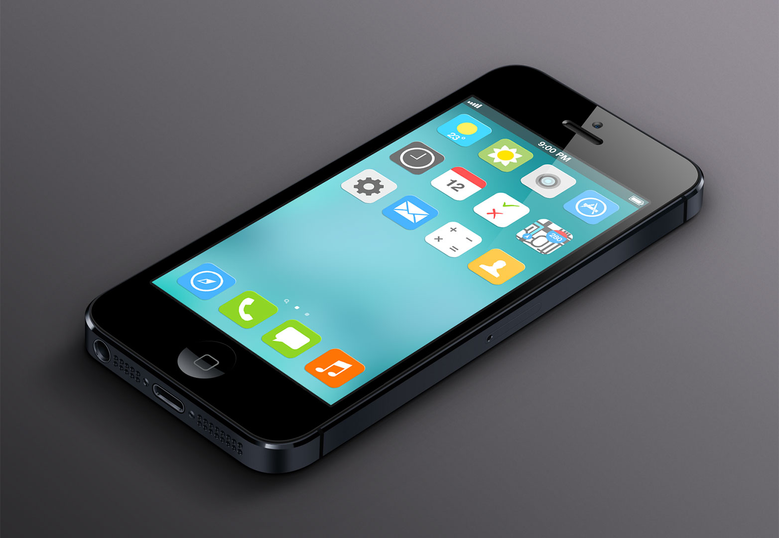 iOS7 to adopt flat design ios7-007