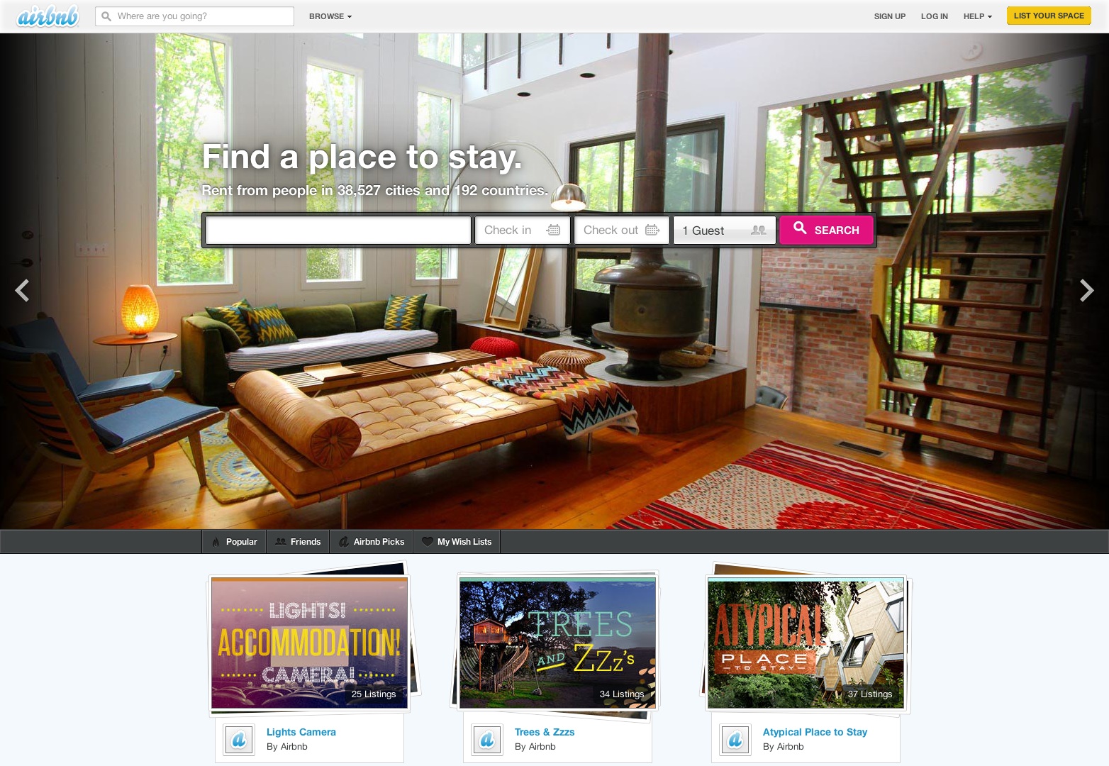 Vacation rentals, private rooms, sublets by the night - Accommodations on Airbnb Vacation rentals private rooms sublets by the night Accommodations on Airbnb 20130326