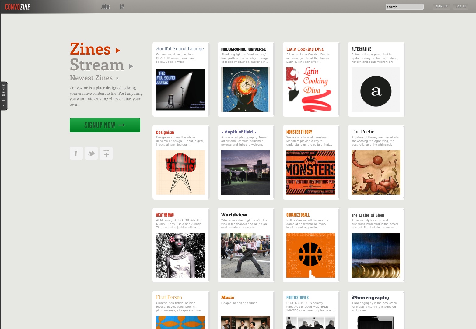Explore Zines - Convozine.com Explore Zines Convozine