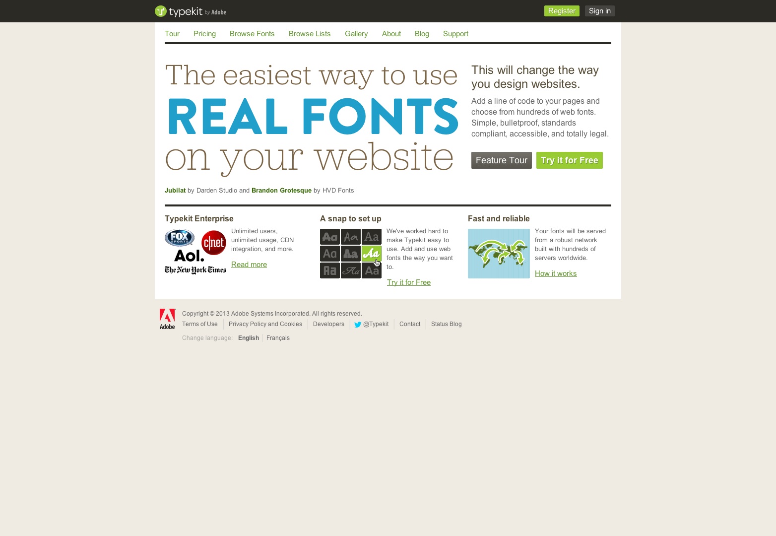 Typekit Typekit 20130326