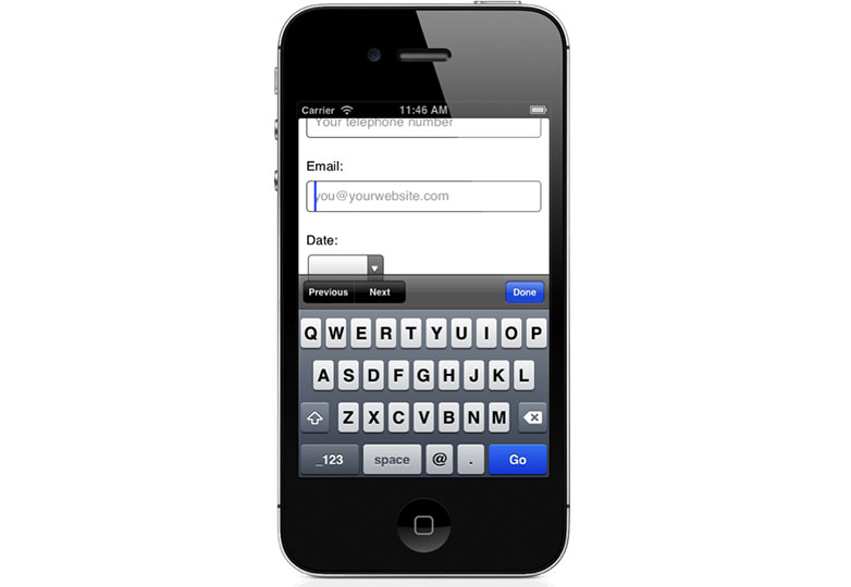 Email keyboard