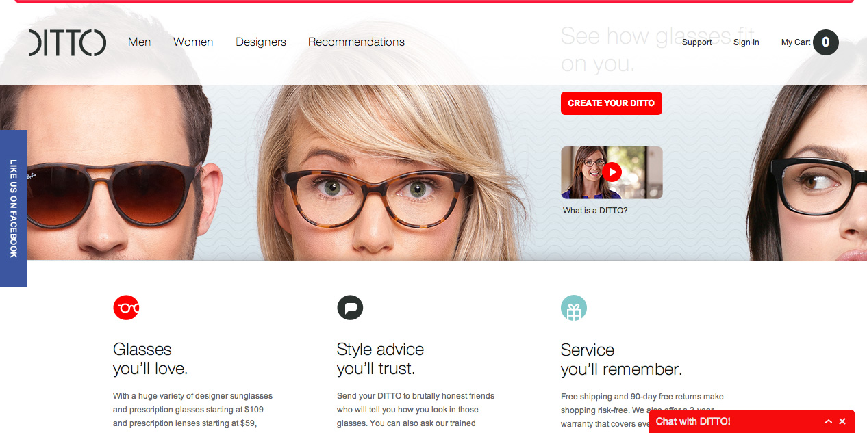 DITTO-_-Designer-Glasses-&-Sunglasses,-Video-Try-On DITTO Designer Glasses Sunglasses Video Try On