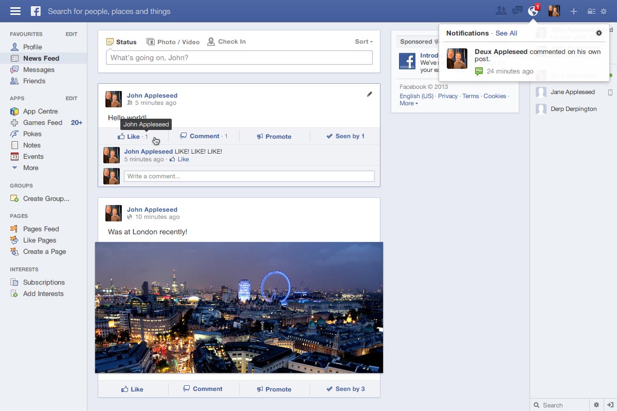 newsfeed facebook