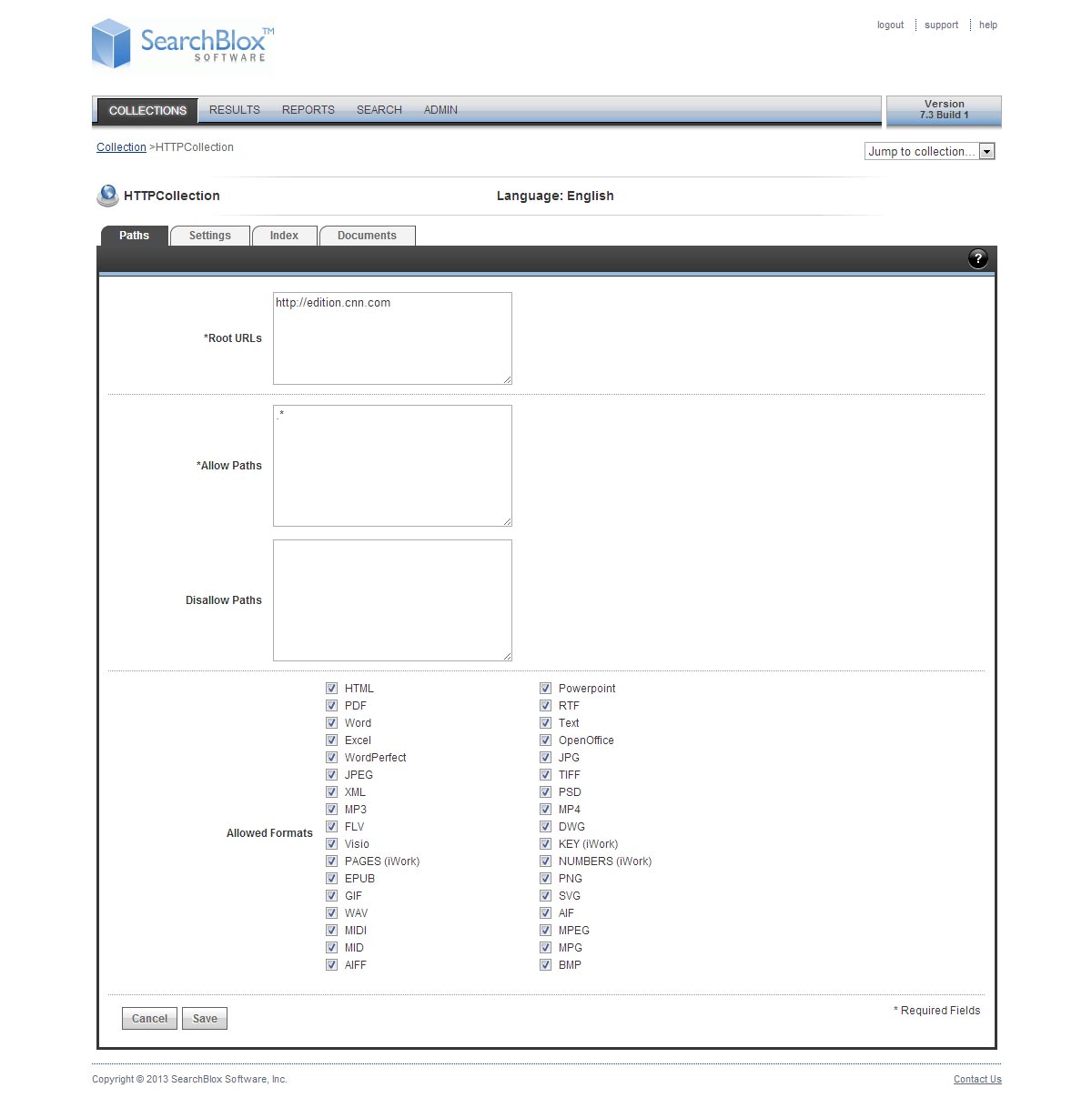 Set-your-Root-URLs searchblox