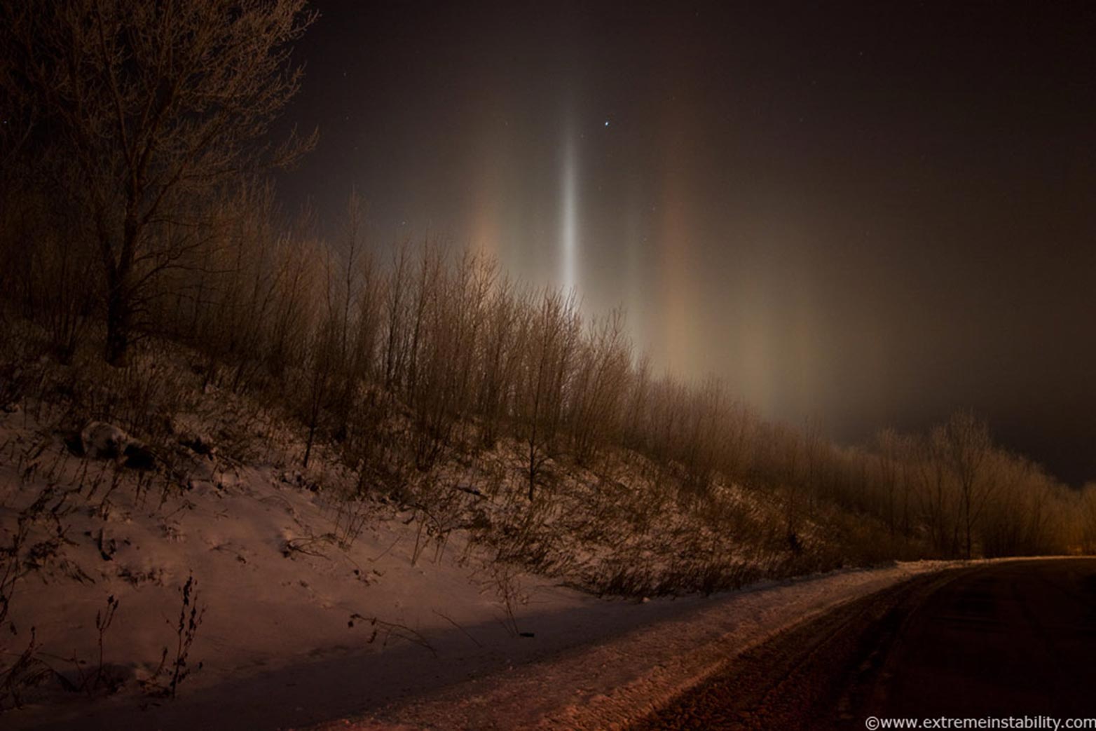 Light pillars