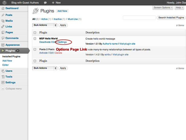 page-link page link