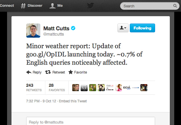 cutts Matt Cutts twitter