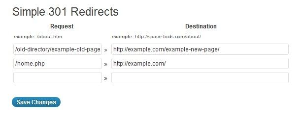 301 Simple 301 Redirects