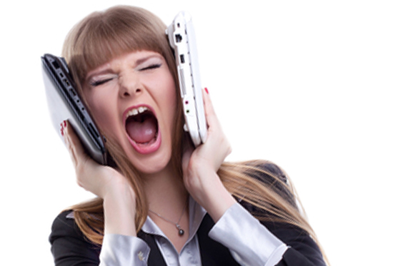 Scream woman