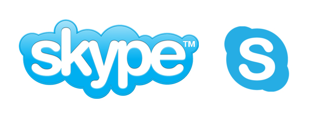 skype logo and skype twitter avatar