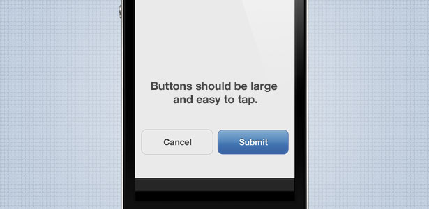 3-Buttons Finger-sized buttons