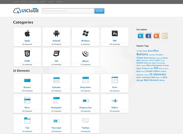 categories uicloud categories
