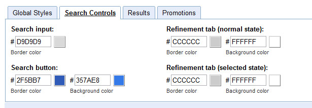 search-engine-styles Search controls