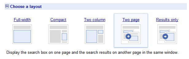 search-engine-layout Choose a layout