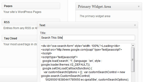 search-box-widget Search box widget