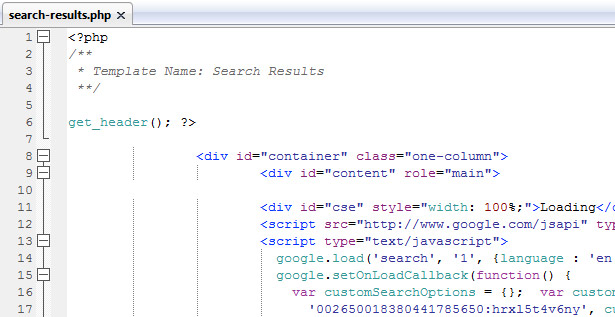 search-results-template Search results template