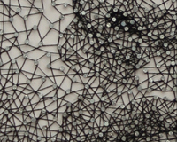 Constellations with nails and thread