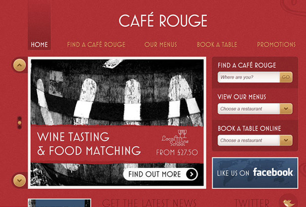cafe615 Cafe Rouge Website