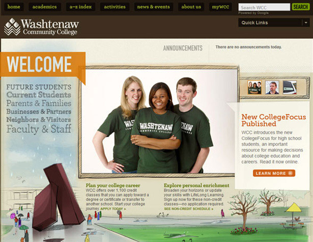 wcc615 Washtenaw Community College website