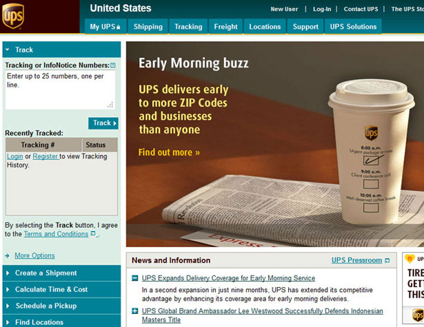 ups615 UPS website